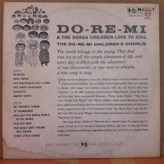 DO-RE-MI & THE SONGS CHILDREN LOVE TO SING - LP PLAK 2.EL