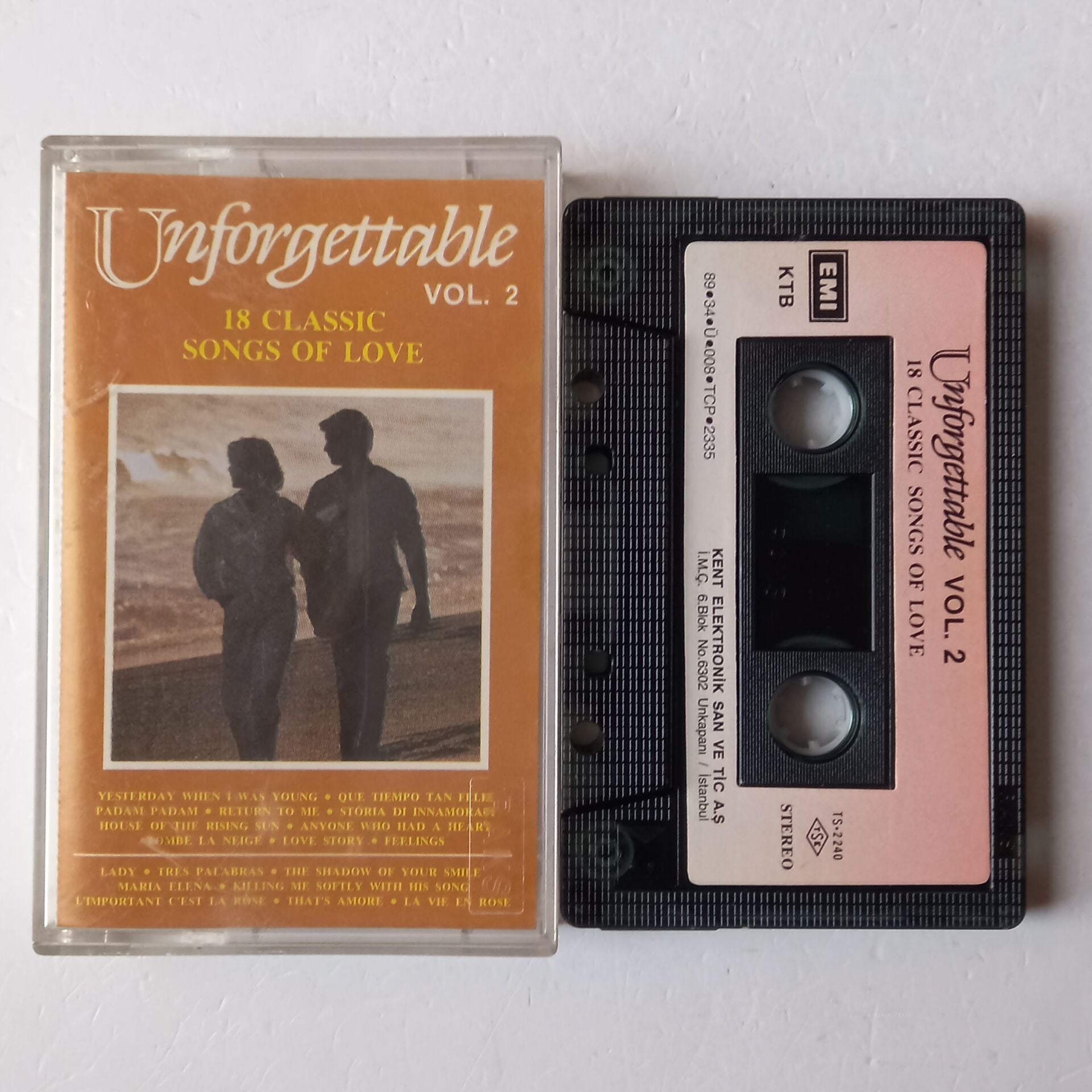 UNFORGETTABLE VOL. 2 / 18 CLASSIC SONGS OF LOVE (1989) - KASET 2.EL