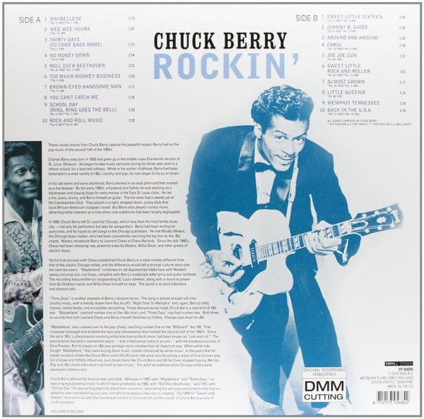 CHUCK BERRY - ROCKIN' 20 ORIGINAL RECORDINGS (2010) - LP ROCK'N'ROLL BLUES SIFIR PLAK