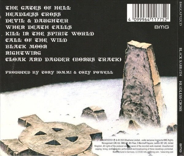 BLACK SABBATH – HEADLESS CROSS (1989) - CD REMASTERED 2024 REISSUE DIGISLEEVE AMBALAJINDA SIFIR