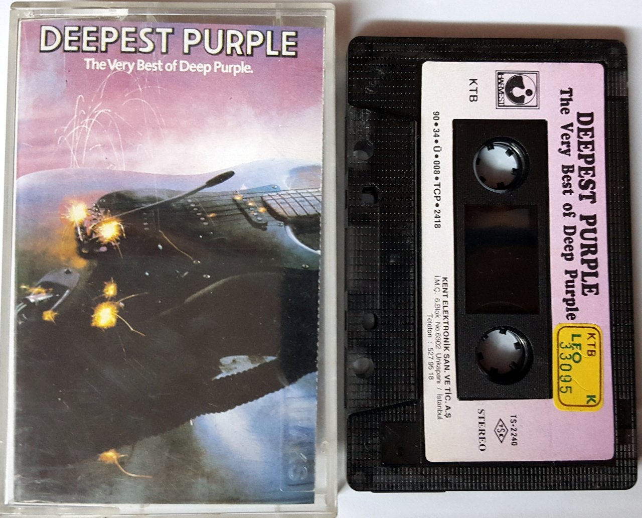 DEEP PURPLE - THE VERY BEST OF DEEP PURPLE (1990) KENT CASSETTE MADE IN TURKEY ''USED''