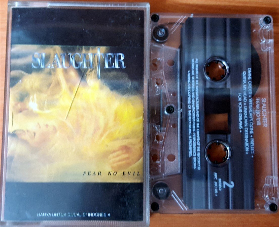 SLAUGHTER - FEAR NO EVIL CASSETTE ''USED''