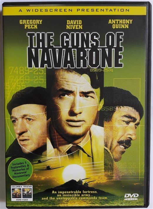 THE GUNS OF NAVARONE - GREGORY PECK - DAVID NIVEN - ANTHONY QUINN - DVD 2.EL