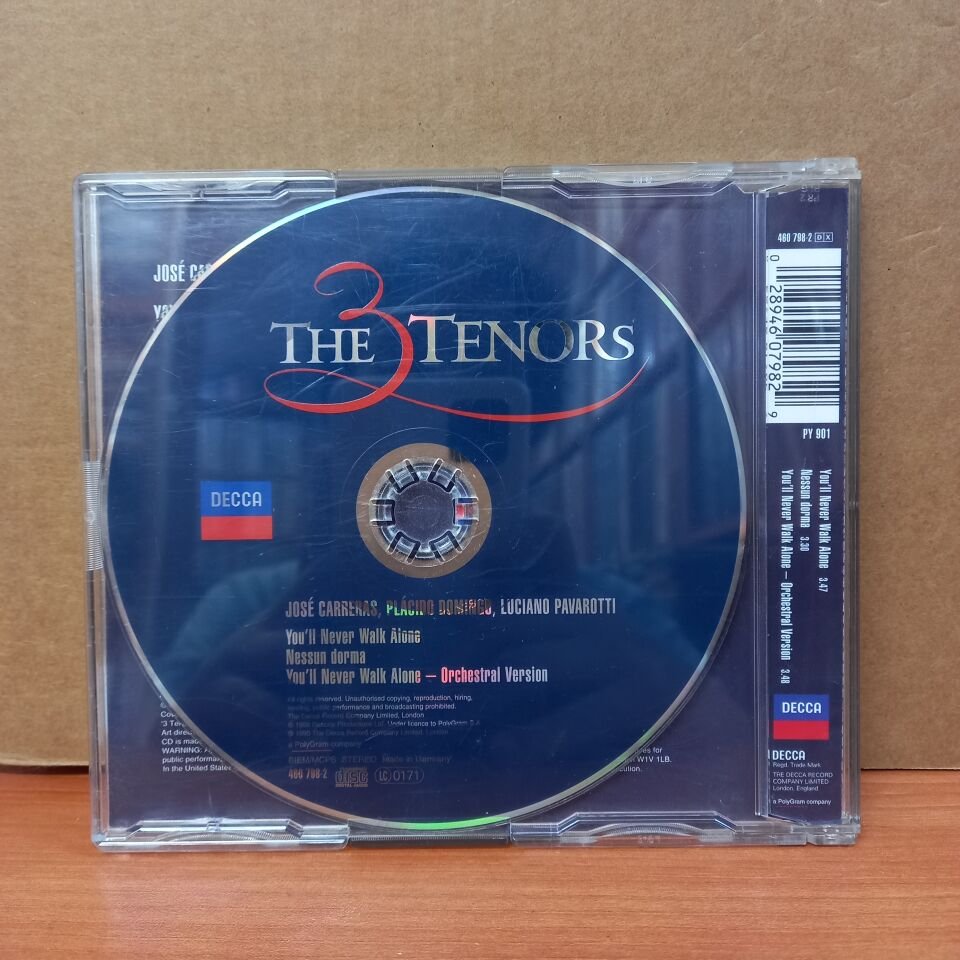 CARRERAS, DOMINGO, PAVAROTTI - YOU'LL NEVER WALK ALONE (1998) - CDSINGLE 2. EL
