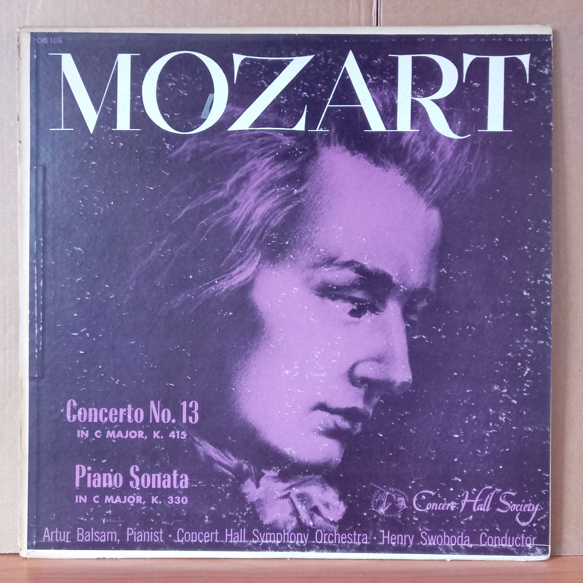 MOZART: CONCERTO NO. 13 IN C MAJOR, PIANO SONATA IN C MAJOR / ARTUR BALSAM, CONCERT HALL SYMPHONY ORCHESTRA, HENRY SWOBODA - LP 2.EL PLAK