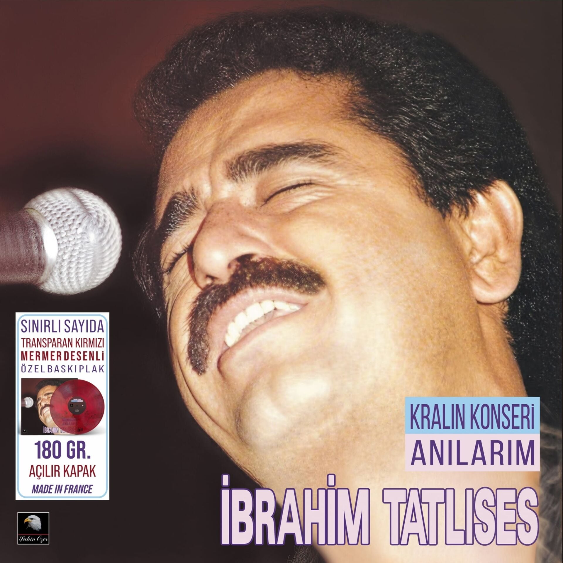 İBRAHİM TATLISES - ANILARIM (1989) TRANSPARAN KIRMIZI MERMER DESENLİ 2026 BASKI TÜRKÇE YERLİ SIFIR PLAK