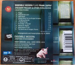 ENSEMBLE MODERN PLAYS FRANK ZAPPA / GREGGERY PECCARY & OTHER PERSUASIONS / A SELECTION OF WORKS (2003) RCA RED SEAL CD 2.EL