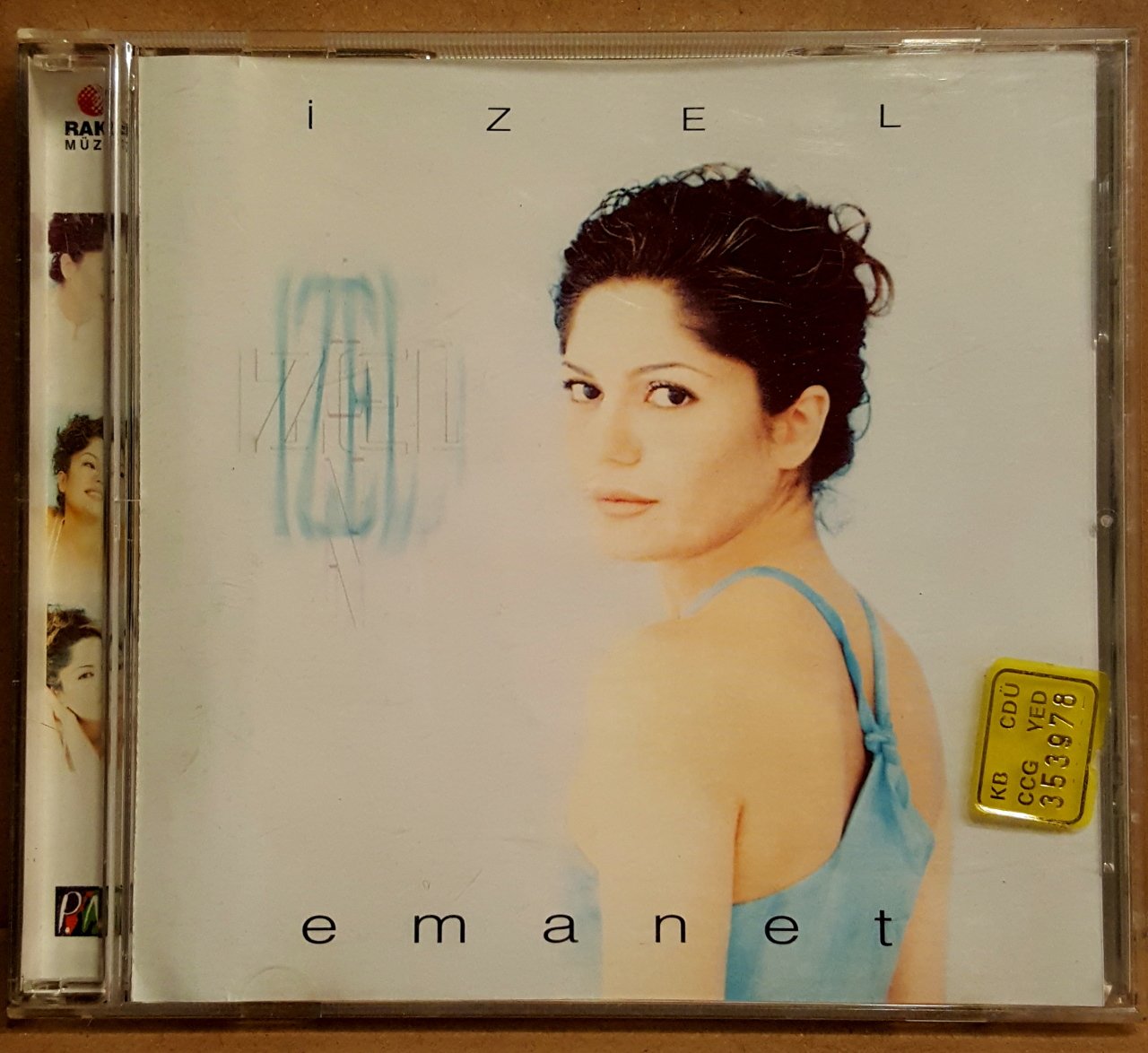 İZEL - EMANET (1997) - CD ESKİ SARI BANDROL PLAZA MÜZİK 2.EL