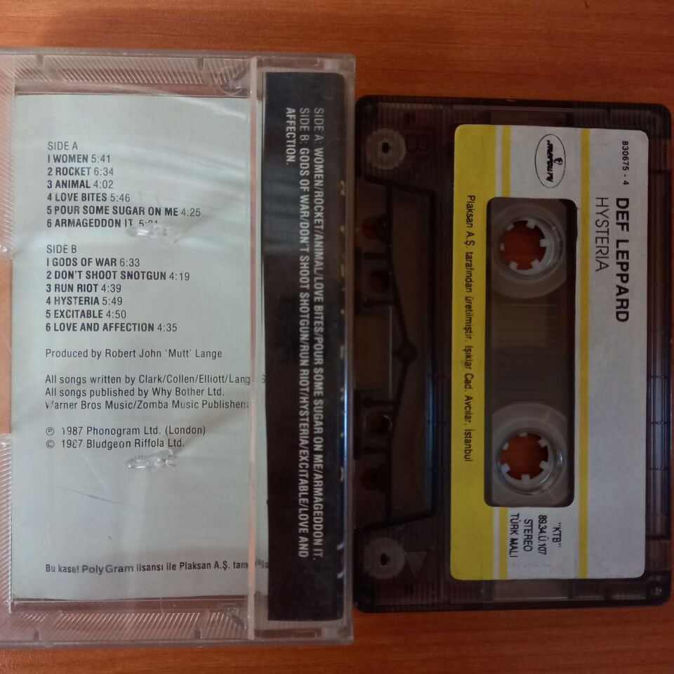 DEF LEPPARD - HYSTERIA (1989) - KASET 2.EL