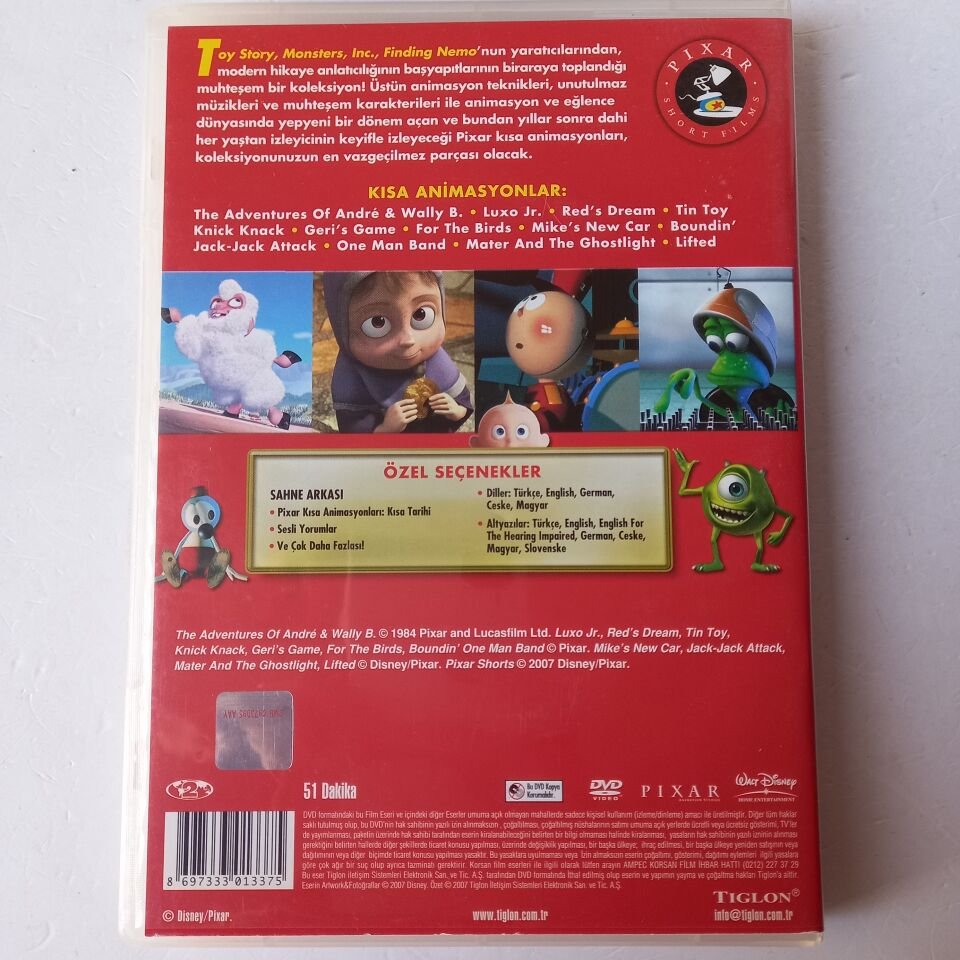 PIXAR KISA FİLMLER KOLEKSİYONU - DVD 2.EL