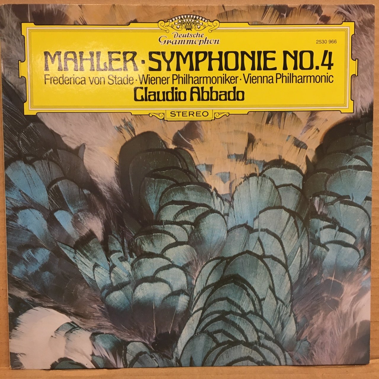 MAHLER SYMPHONY NO.4 FREDERICA VON STADE, CLAUDIO ABBADO, VIENNA PHIL. DG 1978 2.EL PLAK