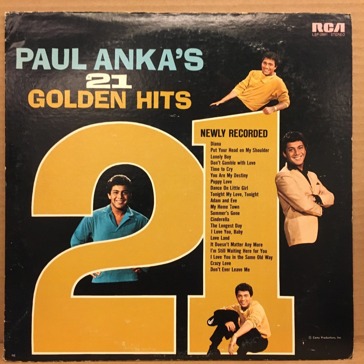 PAUL ANKA - 21 GOLDEN HITS 1963 2.EL PLAK