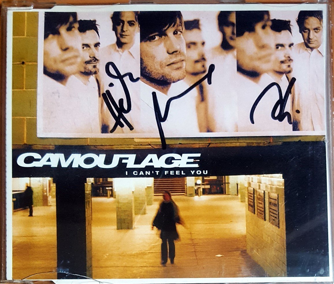 CAMOUFLAGE - I CAN'T FEEL YOU (2003) POLYDOR ISLAND PROMO İMZALI SINGLE CD 2.EL