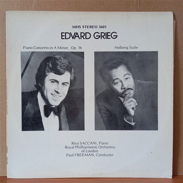 EDVARD GRIEG, RICO SACCANI, ROYAL PHILHARMONIC ORCHESTRA, PAUL FREEMAN – PIANO CONCERTO IN A MINOR, OP. 16 / HOLBERG SUITE (1977) - LP 2.EL PLAK