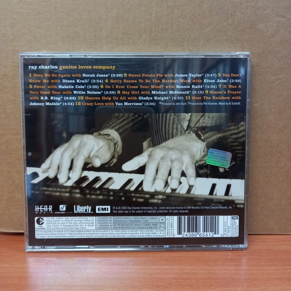 RAY CHARLES - GENIUS LOVES COMPANY (2004) - CD 2. EL