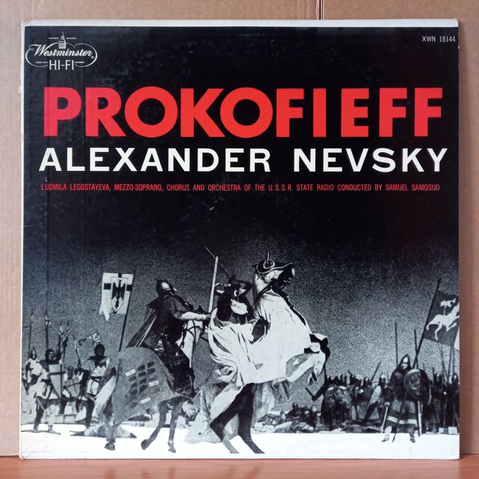 PROKOFIEFF: ALEXANDER NEVSKY / LUDMILA LEGOSTAYEVA, CHORUS AND ORCHESTRA OF THE U.S.S.R. STATE RADIO, SAMUEL SAMOSUD (1955) - LP 2.EL PLAK