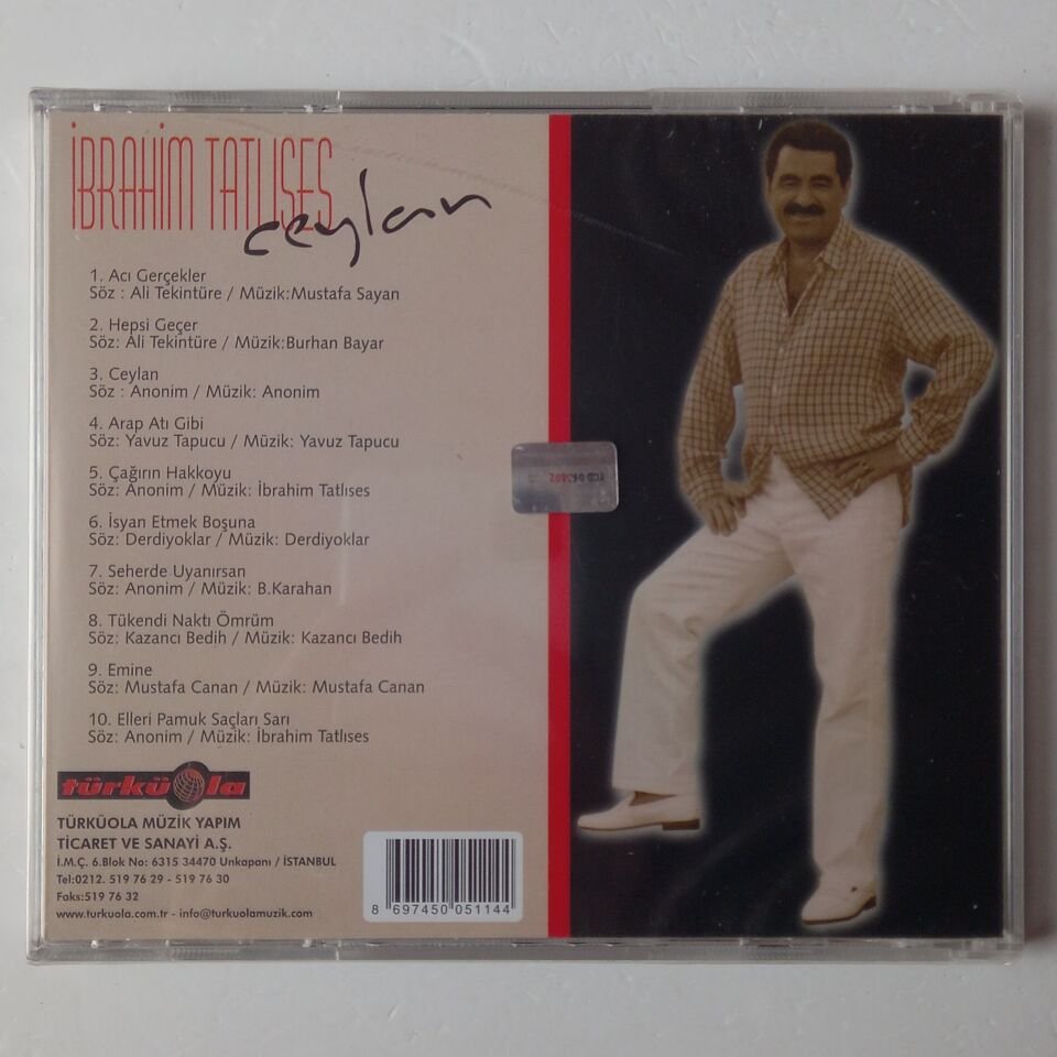 İBRAHIM TATLISES – CEYLAN - CD SIFIR