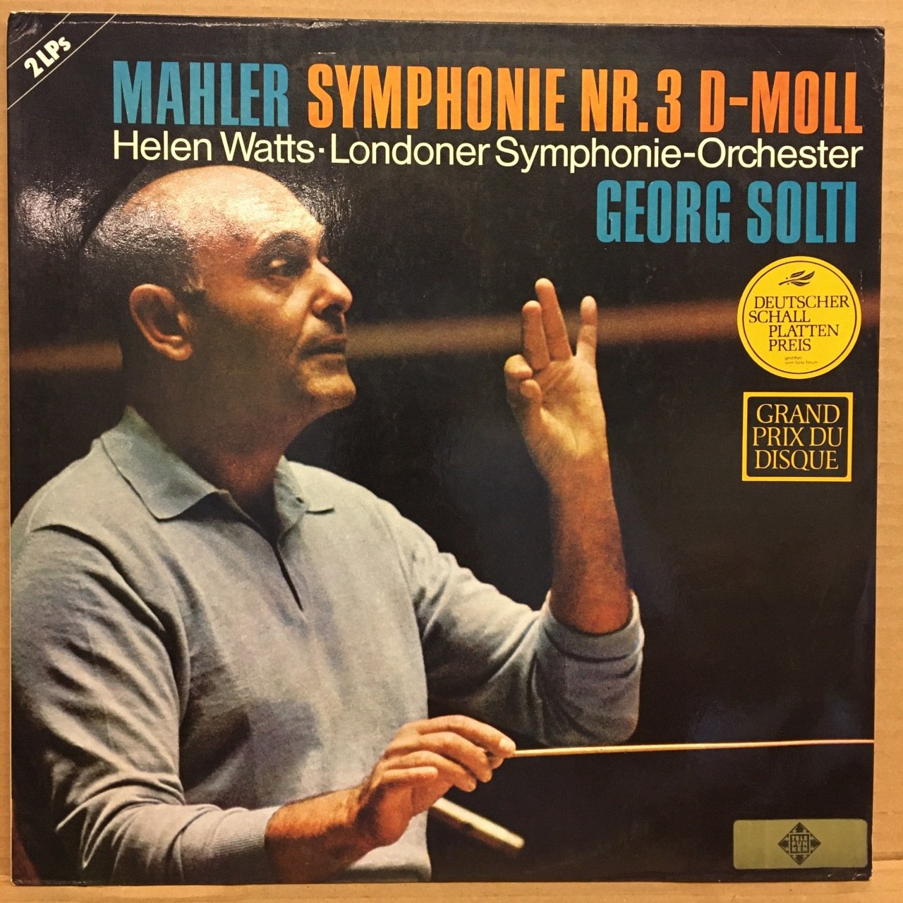 MAHLER SYMPHONY NO.3 HELEN WATTS, GEORG SOLTI 1968 2.EL 2PLAK
