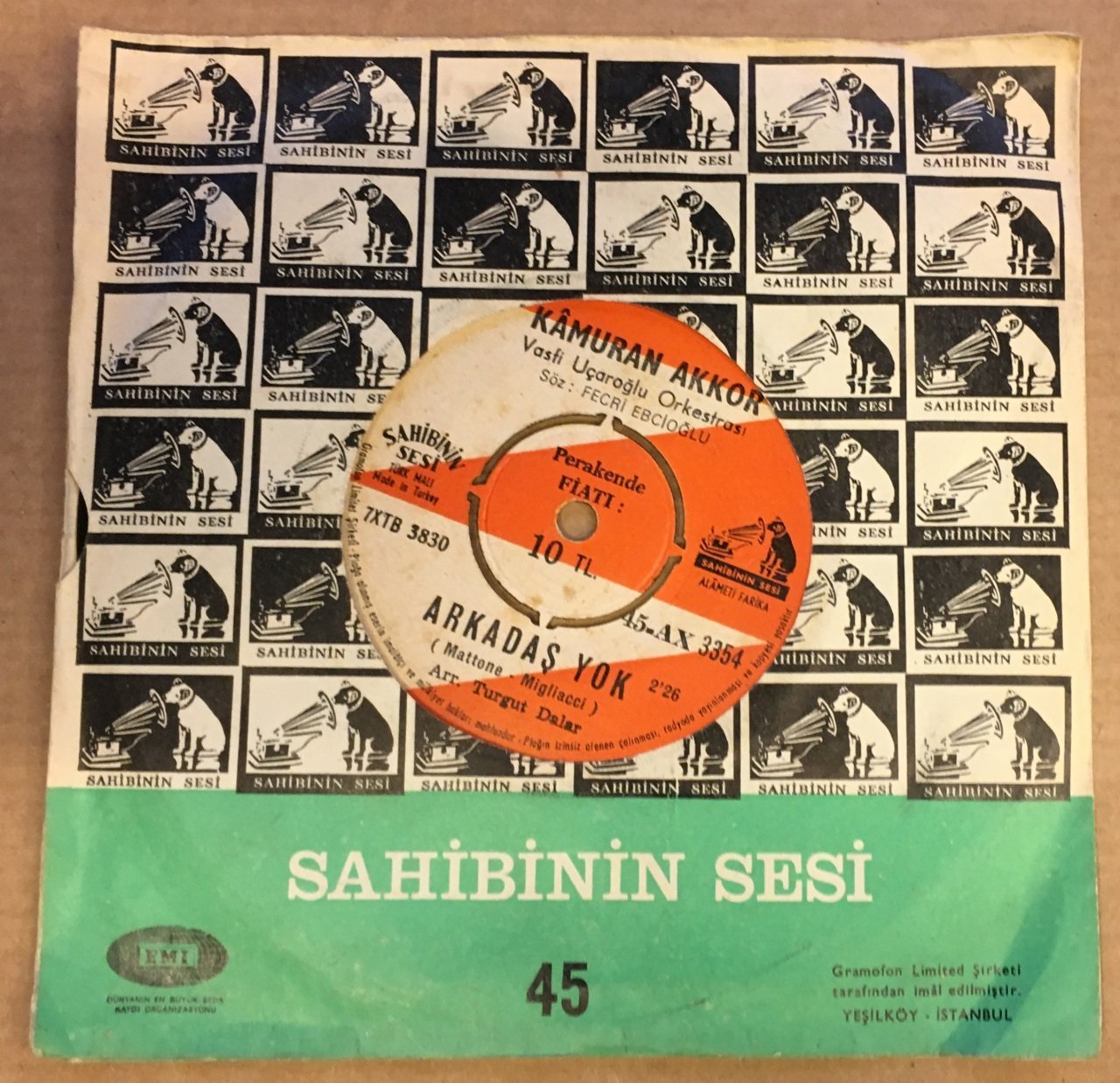 KAMURAN AKKOR - ARKADAŞ YOK / AŞKA PAYDOS 7'' 45 DEVİR