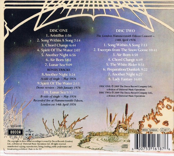 CAMEL – MOONMADNESS (1976) - 2CD 2009 REMASTERED REISSUE DELUXE EDITION ALBUM AMBALAJINDA SIFIR