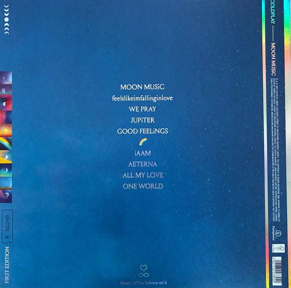 COLDPLAY - MOON MUSIC (2024) - LP NUMBERED RED TRANSLUCENT COLOURED EDITION SIFIR PLAK