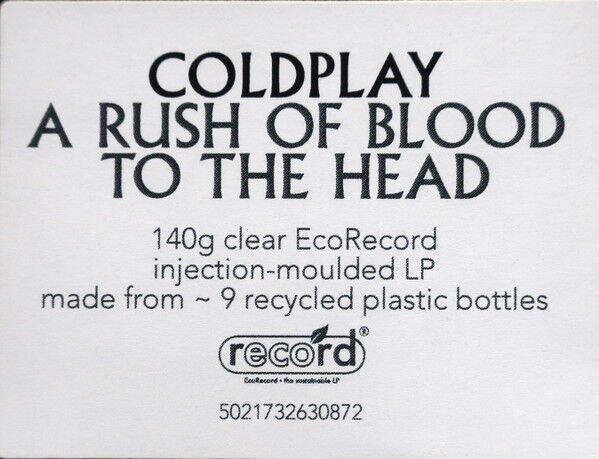 COLDPLAY – A RUSH OF BLOOD TO THE HEAD (2002) - LP 2025 REISSUE CLEAR ECORECORD 140GR  SIFIR PLAK