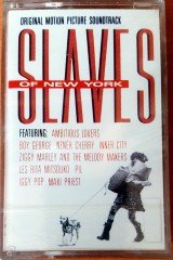 SLAVES OF NEW YORK - SOUNDTRACK NENEH CHERRY MAXI PRIEST BOY GEORGE IGGY POP (1989) TOPKAPI CASSETTE MADE IN TURKEY ''NEW'' PAPER LABEL