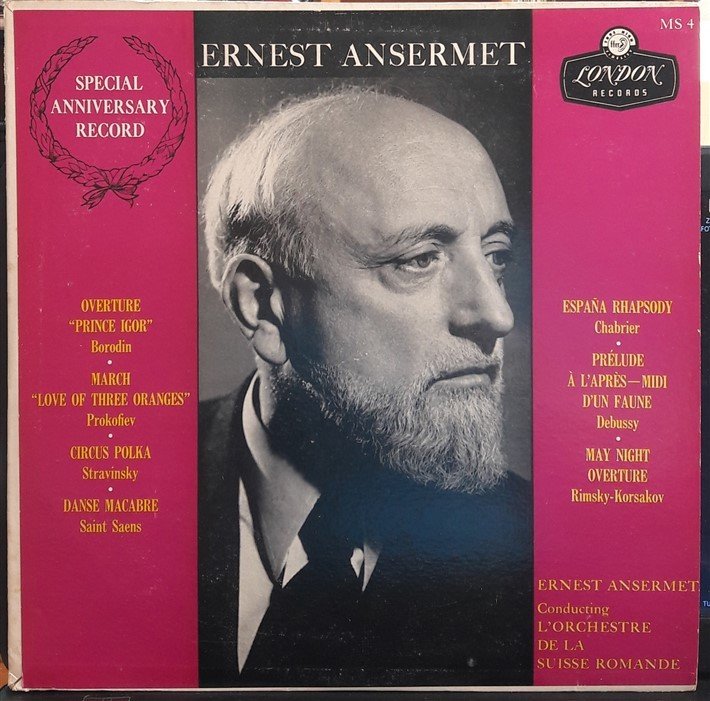 ERNEST ANSERMENT - BORODIN, PROKOFIEV, STRAVINSKY, SAINT SAENS - PLAK 2.EL