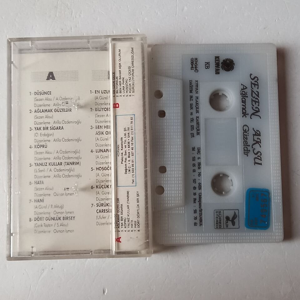 SEZEN AKSU - AĞLAMAK GÜZELDİR (1987) - KASET 2.EL
