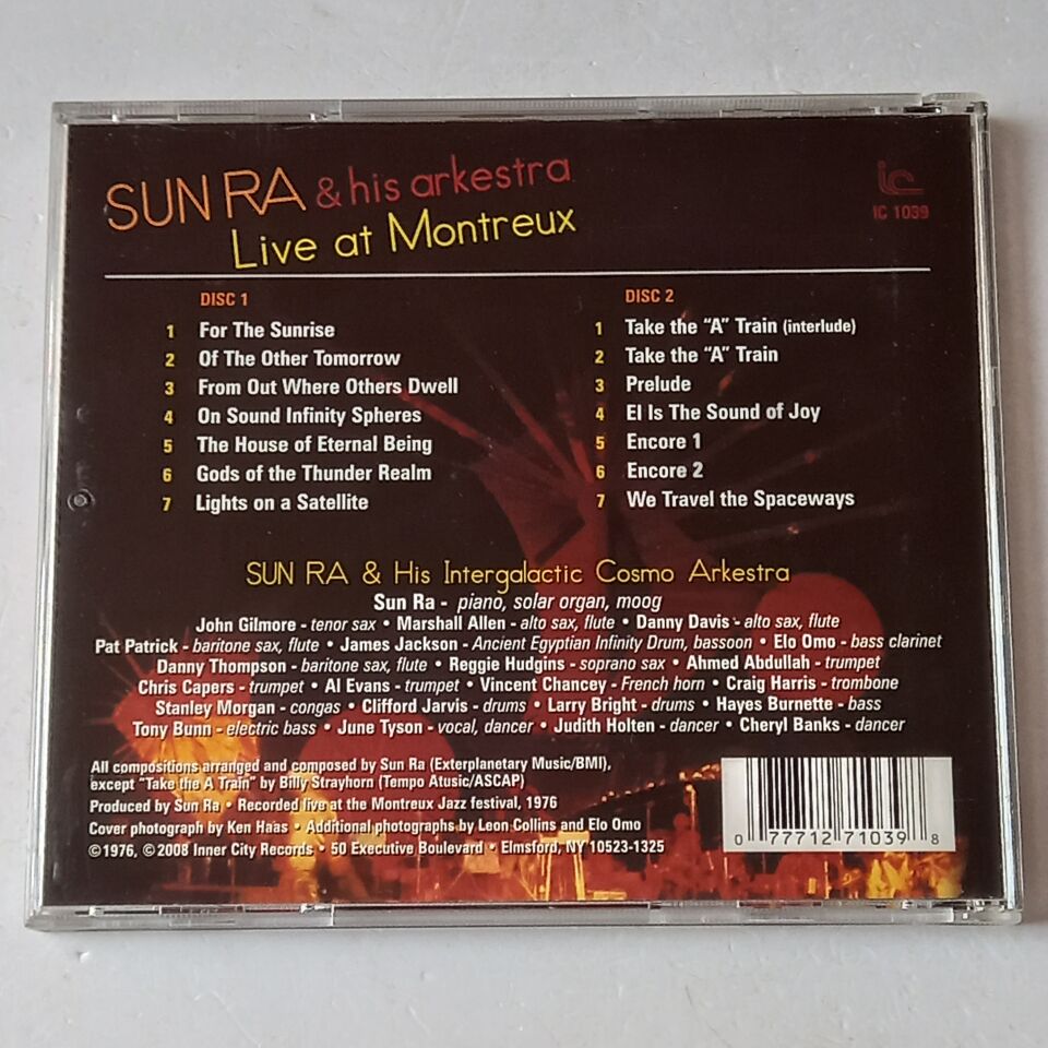SUN RA & HIS ARKESTRA – LIVE AT MONTREUX (1976) - 2CD 2008 REISSUE 2.EL