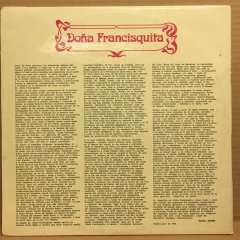 DONA FRANCISQUITA ZARZUELA ALFREDO KRAUS DOLORES PEREZ 2.EL 2PLAK LATİN