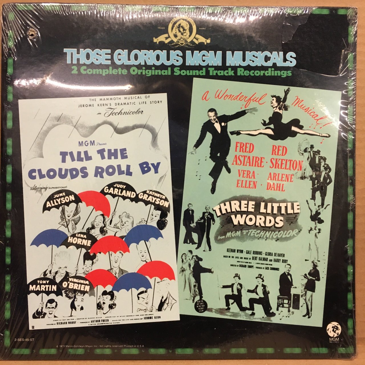 TILL THE CLOUDS ROLL BY / THREE LITTLE WORDS SOUNDTRACK JUDY GARLAND FRED ASTAIRE 1973 SIFIR PLAK