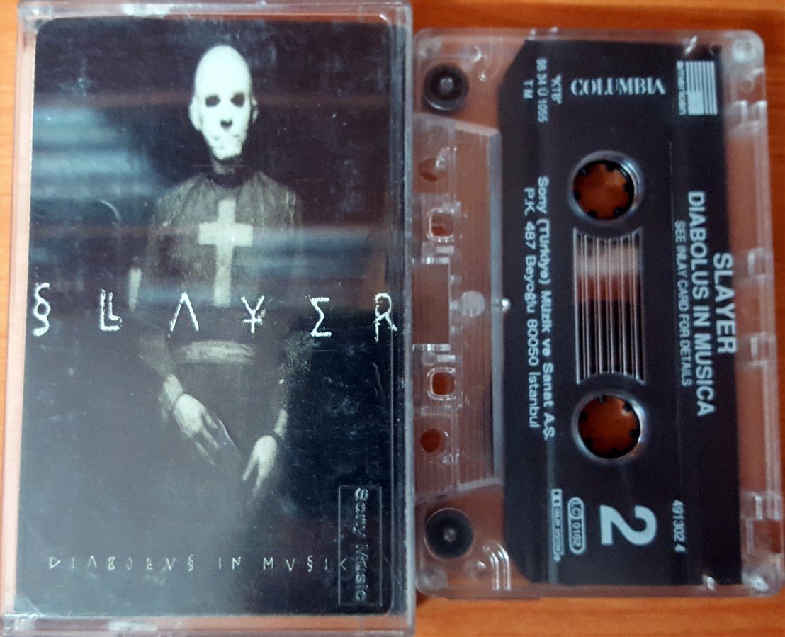 SLAYER - DIABOLUS IN MUSICA (1998) SONY CASSETTE MADE IN TURKEY ''USED''
