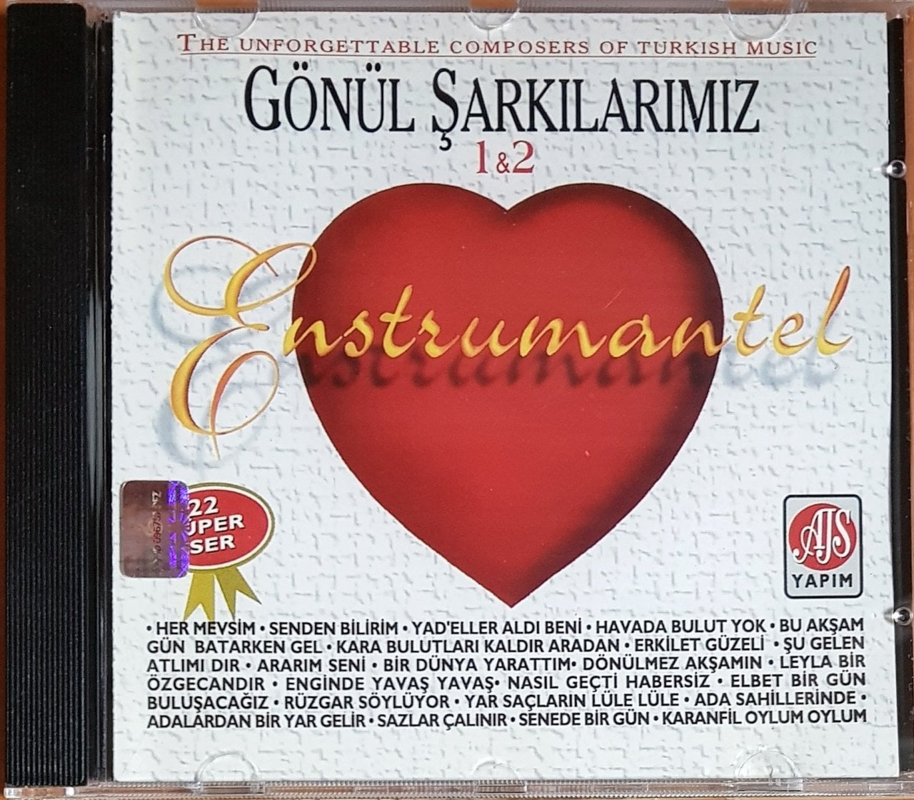 GÖNÜL ŞARKILARIMIZ 1&2 / ENSTRUMANTEL (1999) AZİZ CD 2.EL