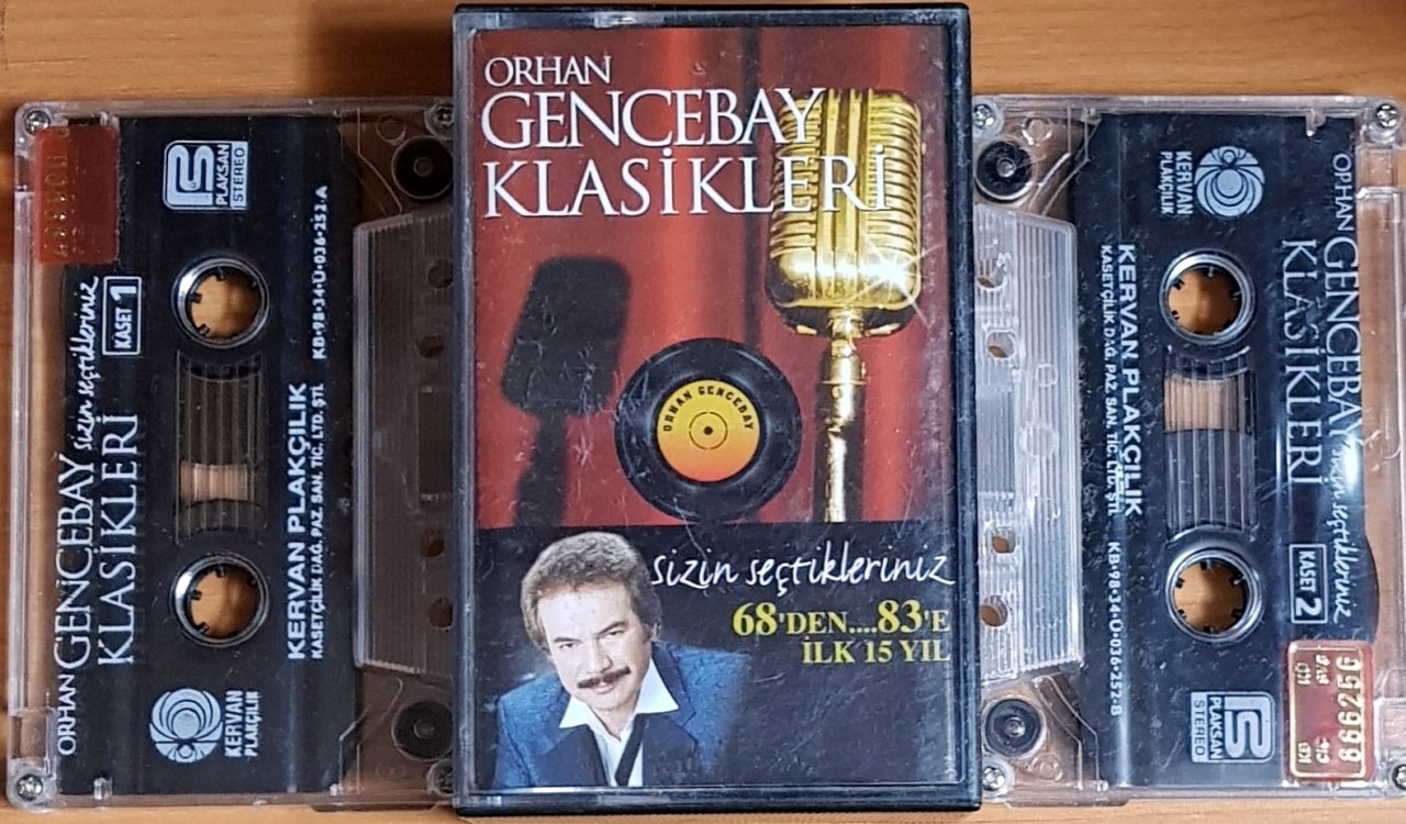ORHAN GENCEBAY KLASİKLERİ / SİZİN SEÇTİKLERİNİZ 68'DEN...83'E İLK 15 YIL (1998) - 2KASET 2.EL