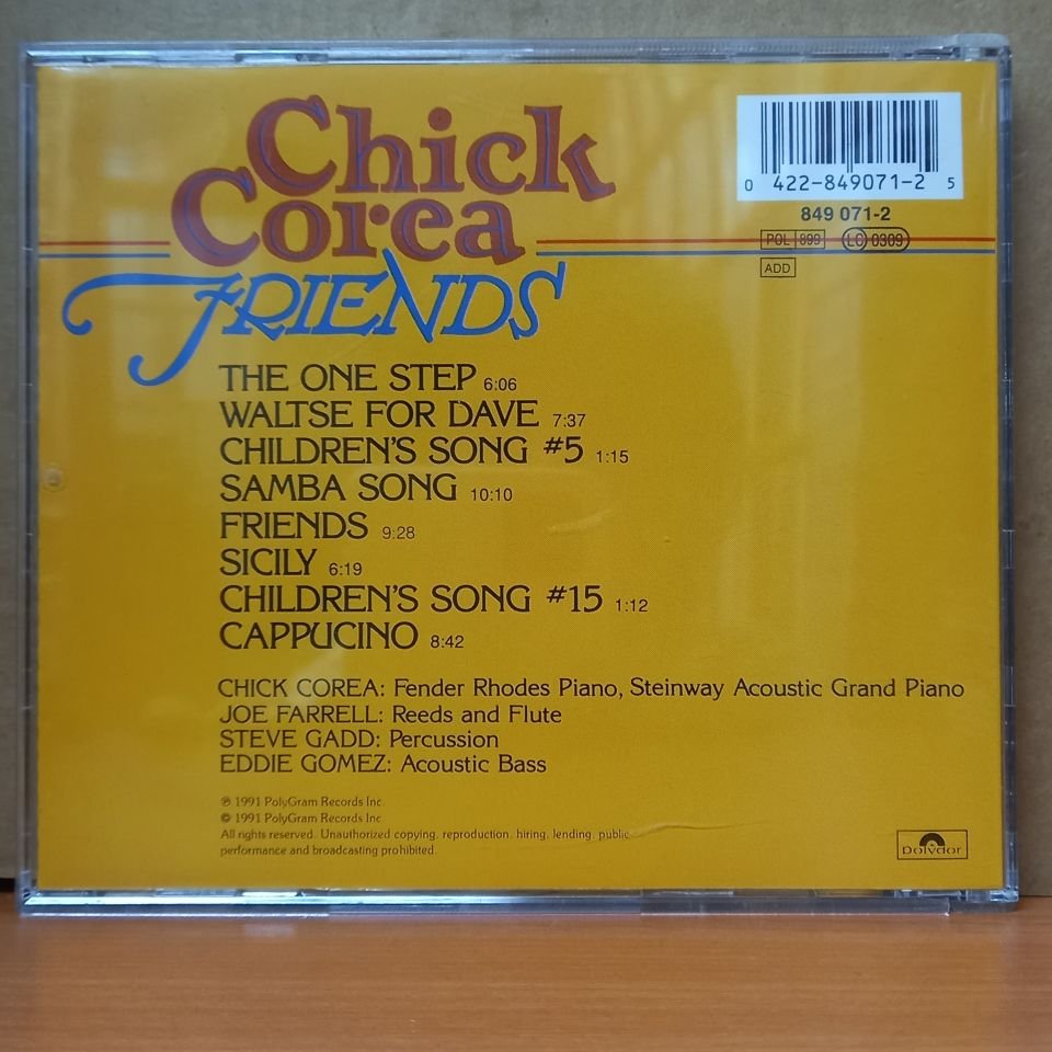 CHICK COREA – FRIENDS (1991) - CD 2.EL