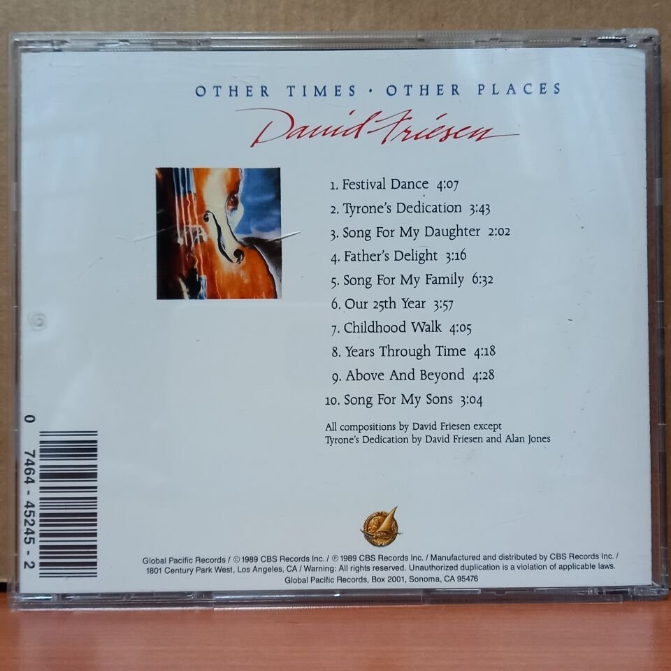DAVID FRIESEN – OTHER TIMES - OTHER PLACES (1989) - CD 2.EL