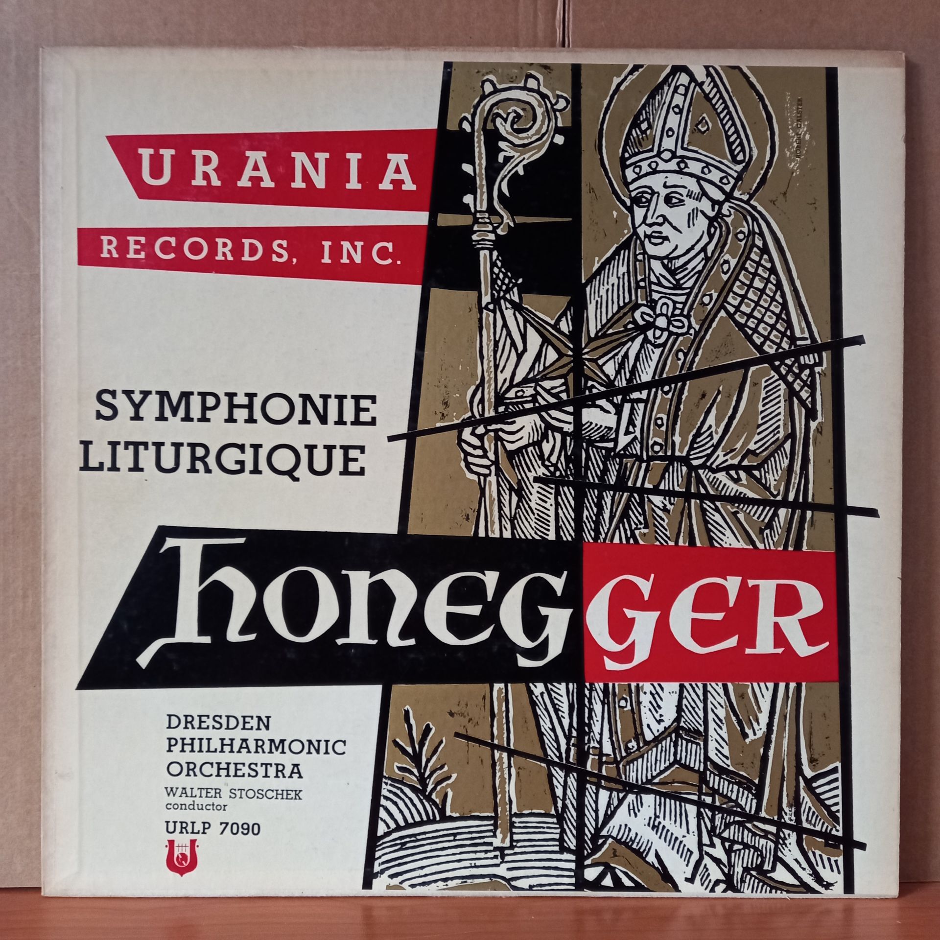 HONEGGER: SYMPHONIE LITURGIQUE / WALTER STOSCHEK, DRESDEN PHILHARMONIC ORCHESTRA (1953) - LP 2.EL PLAK