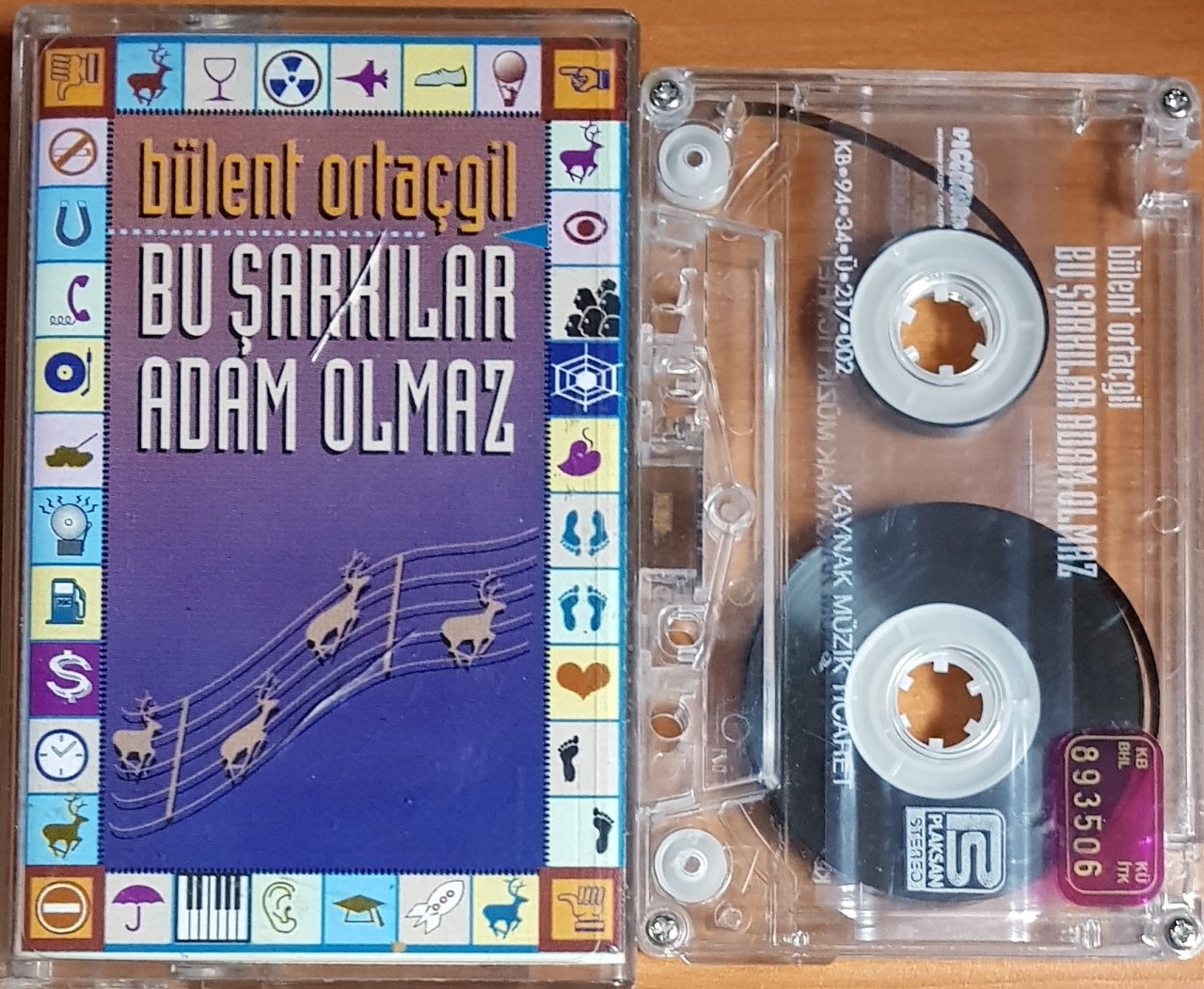 BÜLENT ORTAÇGİL - BU ŞARKILAR ADAM OLMAZ (1994) KAYNAK MÜZİK KASET 2.EL