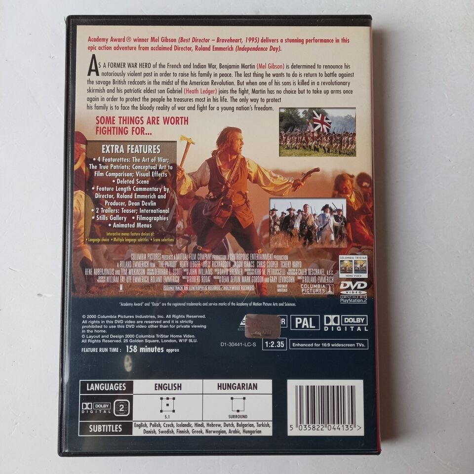 THE PATRIOT - MEL GIBSON - DVD 2.EL
