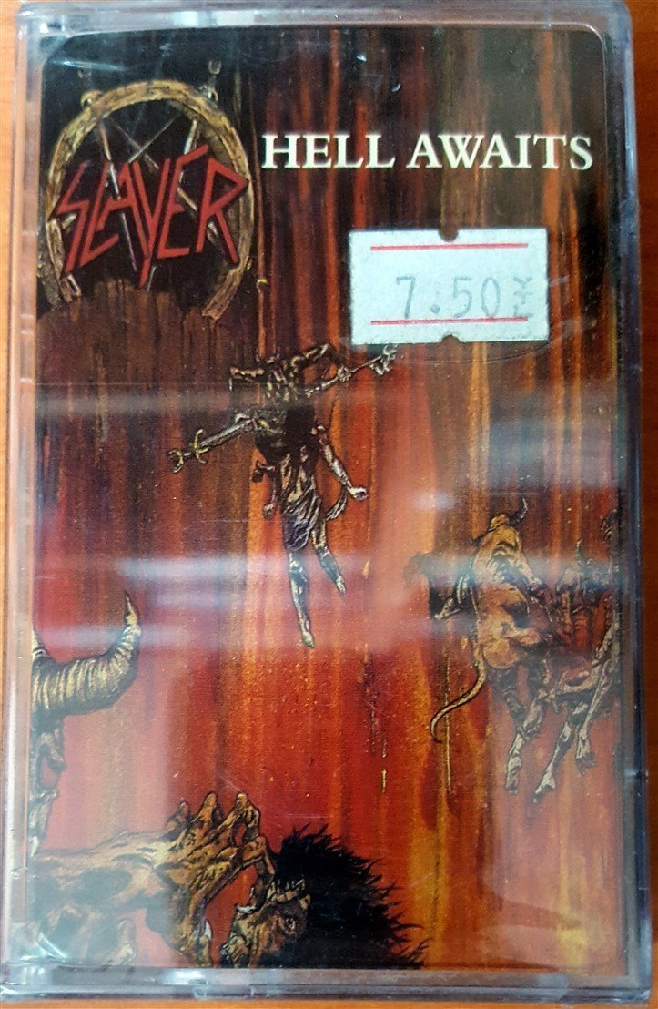 SLAYER - HELL AWAITS CASSETTE MADE IN TURKEY ''NEW''
