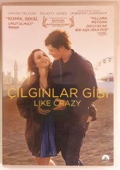 ÇILGINLAR GİBİ - LIKE CRAZY - ANTON YELCHIN - FELICITY JONES - JENNIFER LAWRENCE - DVD 2.EL