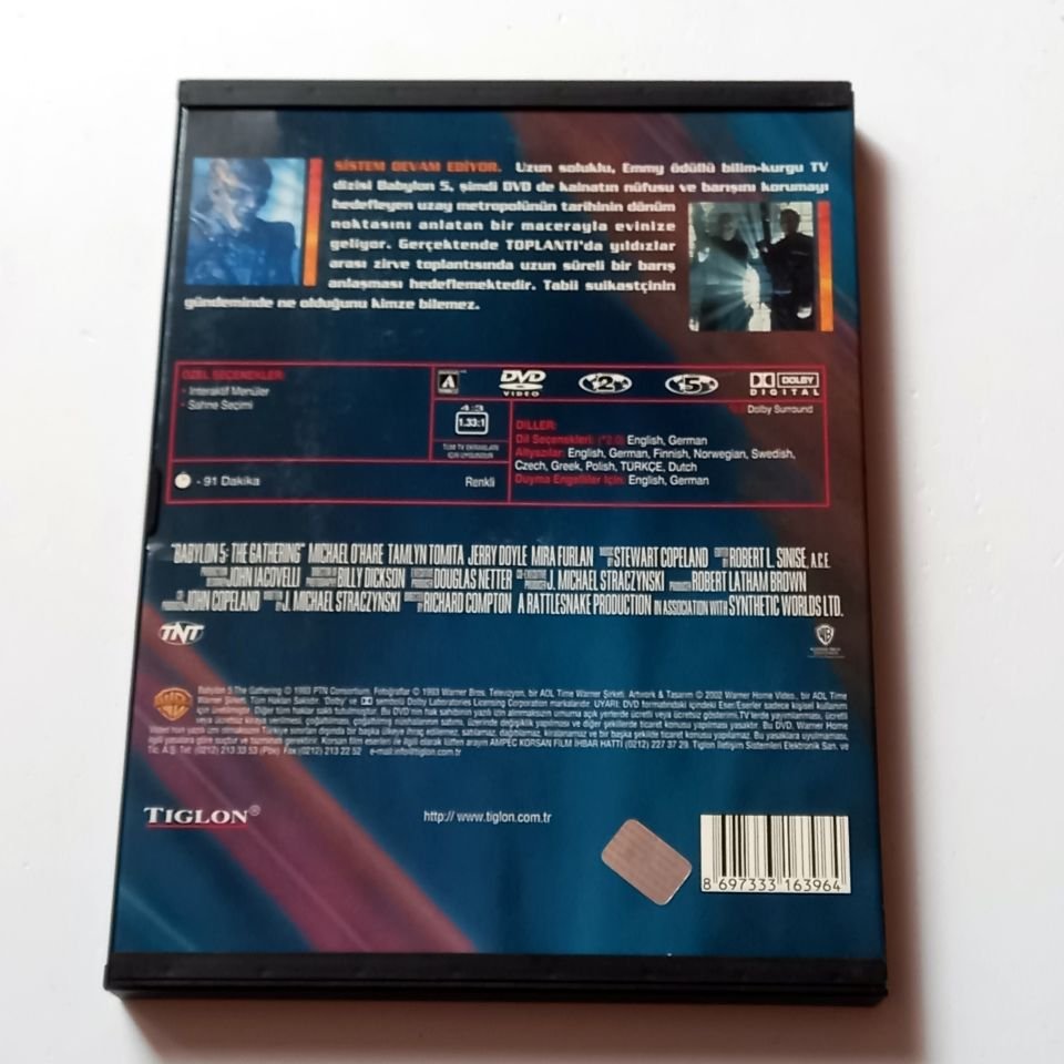 BABYLON 5 THE GATHERING - BABYLON 5 TOPLANTI - MICHAEL O\'HARE, TAMLYN TOMITA - DVD SNAPCASE 2.EL