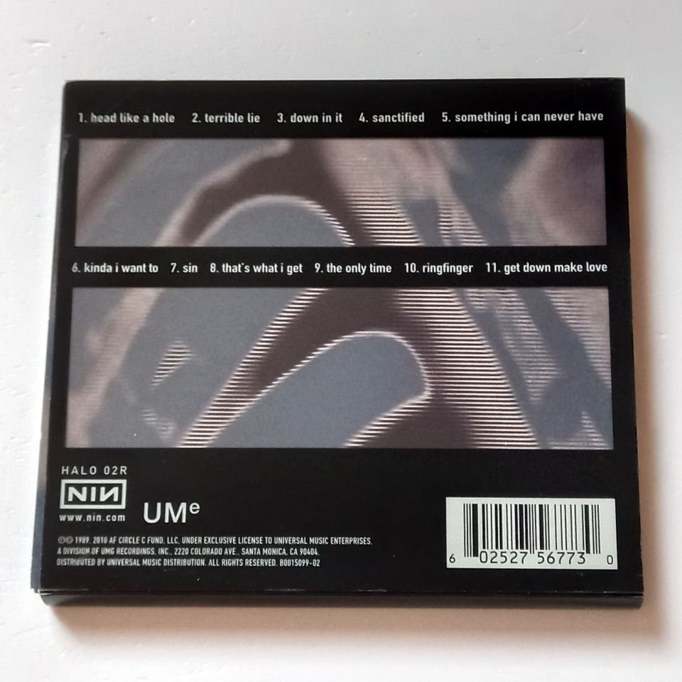 NINE INCH NAILS – PRETTY HATE MACHINE (1989) - CD 2010 REISSUE REMASTERED DIGIPAK SLIP COVER 2.EL