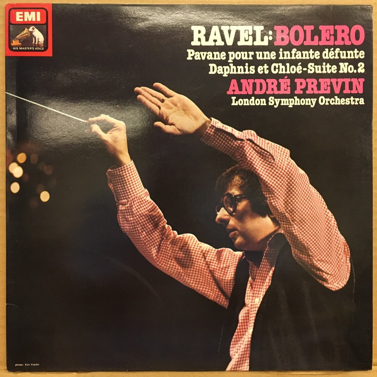 RAVEL BOLERO, PAVANE, DAPHNIS ET CHLOE ANDRE PREVIN LSO 1980 2.EL PLAK