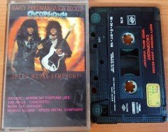 CACOPHONY MARTY FRIEDMAN / JASON BECKER - SPEED METAL SYMPHONY (1990) GUNES PLAK CASSETTE MADE IN TURKEY ''USED'' PAPER LABEL