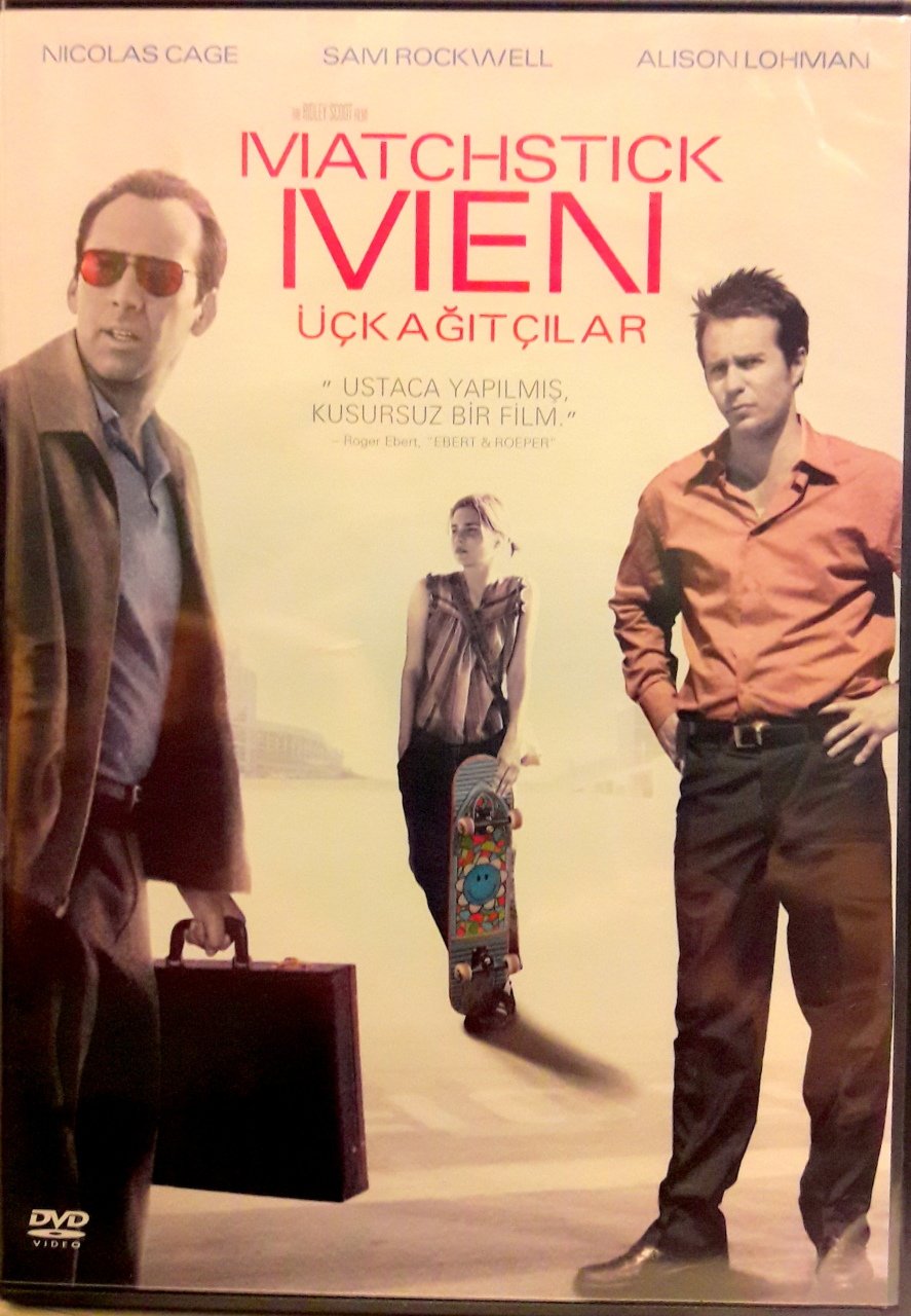 MATCHSTICK MEN - ÜÇ KAĞITÇILAR - NICOLAS CAGE - SAM ROCKWELL - RIDLEY SCOTT - DVD 2.EL