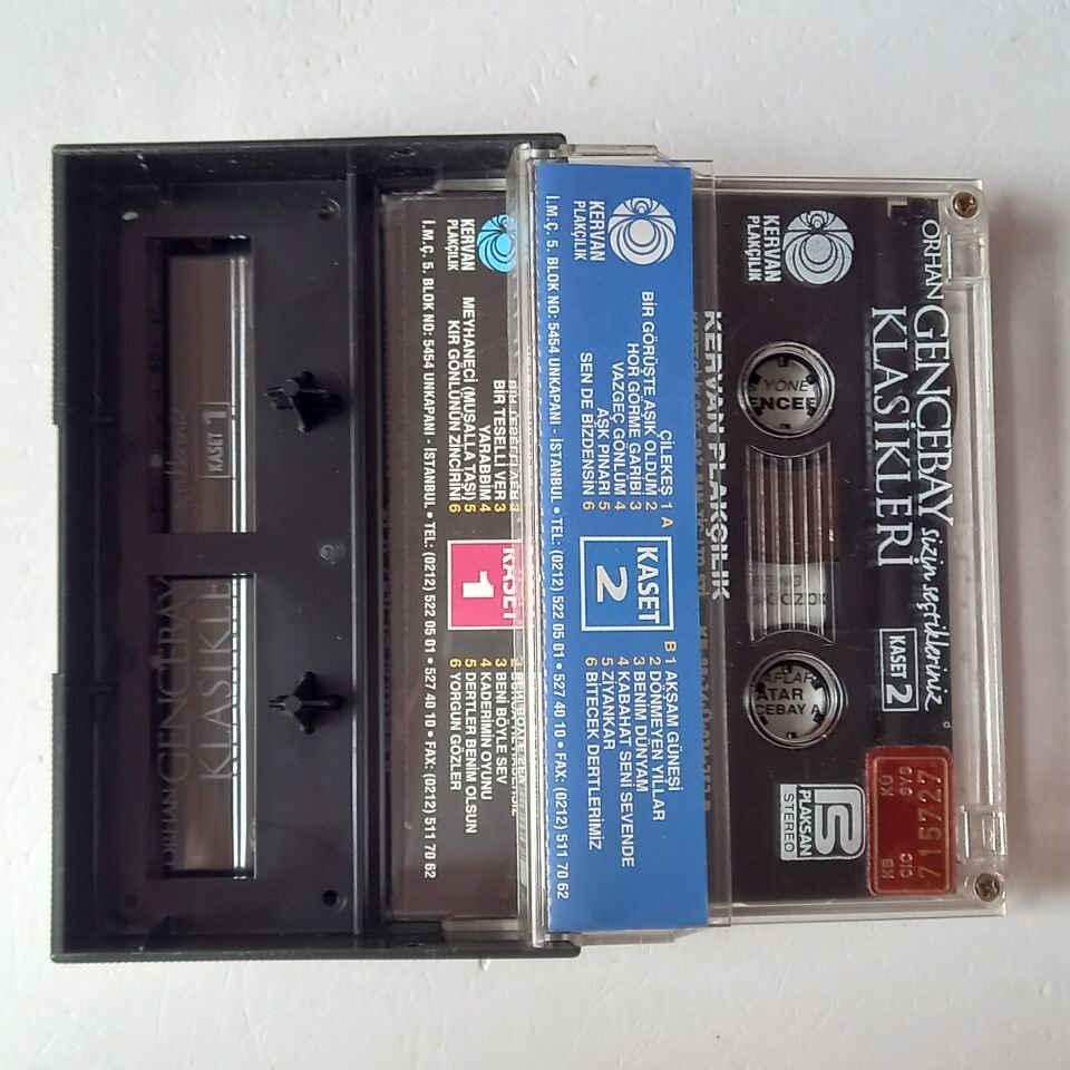 ORHAN GENCEBAY KLASİKLERİ SİZİN SEÇTİKLERİNİZ 1, 2 (1998) - KASET 2.EL
