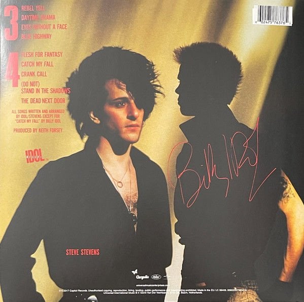 BILLY IDOL - REBEL YELL (1983) - LP 2025 BLUE COLOURED LIMITED EDITION SIFIR PLAK