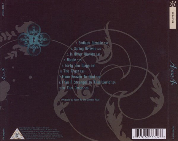 AZAM ALI – ELYSIUM FOR THE BRAVE (2006) - CD DIGIPAK AMBALAJINDA SIFIR